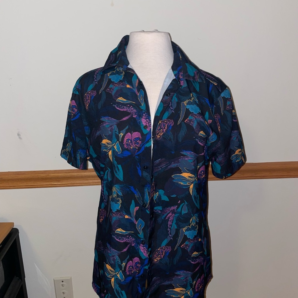 Colorful snap up shirt
